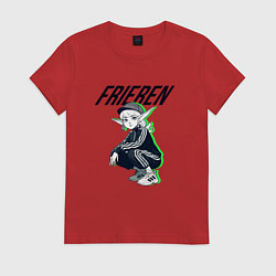 Футболка хлопковая женская Гоп Фрирен, цвет: красный