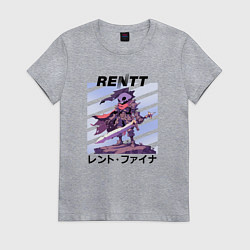 Футболка хлопковая женская Rentt - The Unwanted Undead Adventurer, цвет: меланж