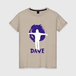 Футболка хлопковая женская Dave Gahan - Devotional, цвет: миндальный