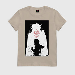 Футболка хлопковая женская Гуррен-Лаганн пронзающий небеса Симон, цвет: миндальный