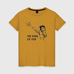 Женская футболка Michael Jackson - the king of pop