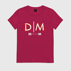 Футболка хлопковая женская Depeche Mode - Memento Mori logo new, цвет: маджента