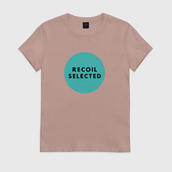 Футболка хлопковая женская Recoil - Wilders circle, цвет: пыльно-розовый