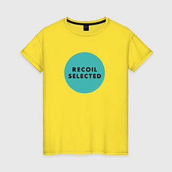 Футболка хлопковая женская Recoil - Wilders circle, цвет: желтый