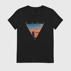Футболка хлопковая женская Dune - Desert, цвет: черный