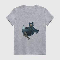 Футболка хлопковая женская Yugo skykid from Sky: children of the light, цвет: меланж