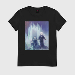 Футболка хлопковая женская Жизнь с нуля в альтернативном мире, цвет: черный