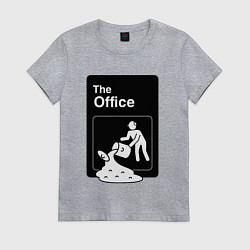 Футболка хлопковая женская Суп и офис, цвет: меланж