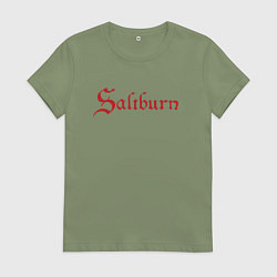 Футболка хлопковая женская Солтберн фильм, цвет: авокадо
