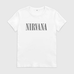 Футболка хлопковая женская Курт кобейн в очках, цвет: белый