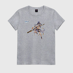 Футболка хлопковая женская Сайно из Геншин Импакт, цвет: меланж