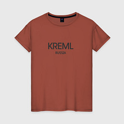 Футболка хлопковая женская Kreml, цвет: кирпичный