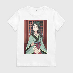 Футболка хлопковая женская Монолог фармацевта Маомао принцесса, цвет: белый