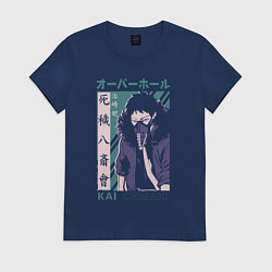 Футболка хлопковая женская Моя геройская академия Chisaki Kai, цвет: тёмно-синий