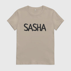 Футболка хлопковая женская SASHA, цвет: миндальный