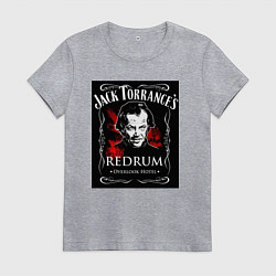Футболка хлопковая женская Jack Torrance, цвет: меланж