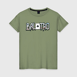 Женская футболка Balatro logo