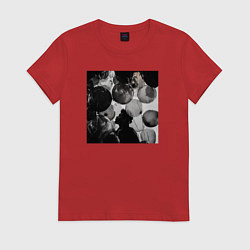 Футболка хлопковая женская House of the balloons, цвет: красный