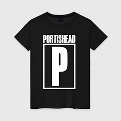 Футболка хлопковая женская Portishead, цвет: черный