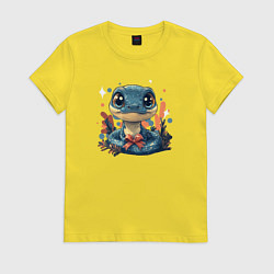 Футболка хлопковая женская Змайка, цвет: желтый
