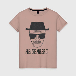 Футболка хлопковая женская Хайзенберг фоторобот Во все тяжкие, цвет: пыльно-розовый