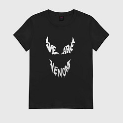 Футболка хлопковая женская We are Venom, цвет: черный
