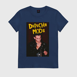 Футболка хлопковая женская Depeche Mode Dave, цвет: тёмно-синий