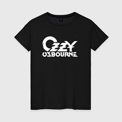 Футболка хлопковая женская Ozzy Osbourne - logo, цвет: черный