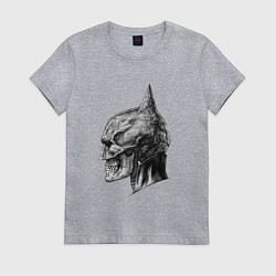 Футболка хлопковая женская Бетмен, цвет: меланж