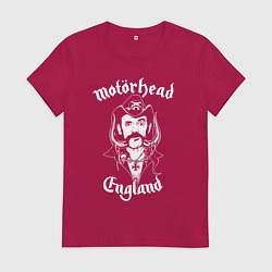 Футболка хлопковая женская Motorhead - Лемми, цвет: маджента