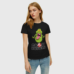 Футболка хлопковая женская Ghostbusters - slimmer, цвет: черный — фото 2
