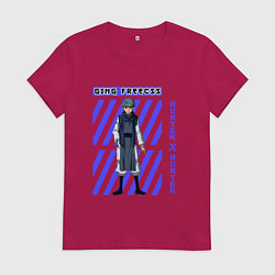 Футболка хлопковая женская Хантер Гинг, цвет: маджента