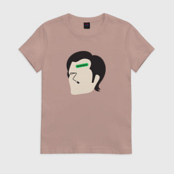 Футболка хлопковая женская Марк Разделение, цвет: пыльно-розовый