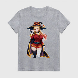 Футболка хлопковая женская Марин Китагава косплей Мегумин, цвет: меланж