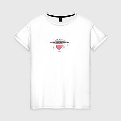 Футболка хлопковая женская Invasion, цвет: белый