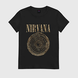 Футболка хлопковая женская Nirvana Circles of hell, цвет: черный
