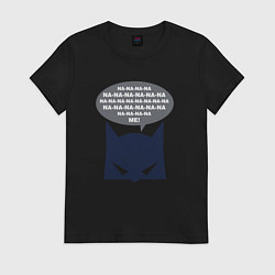 Футболка хлопковая женская Batman na-na me, цвет: черный
