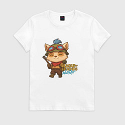 Футболка хлопковая женская Тимо Лига Легенд, цвет: белый