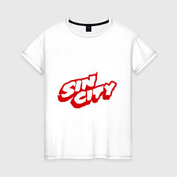 Футболка хлопковая женская Sin City, цвет: белый
