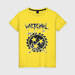 Футболка хлопковая женская Whitechapel, цвет: желтый