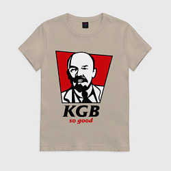 Футболка хлопковая женская KGB: So Good, цвет: миндальный