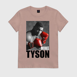 Футболка хлопковая женская Mike Tyson, цвет: пыльно-розовый