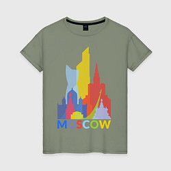 Женская футболка Moscow Colors