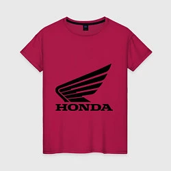Футболка хлопковая женская Honda Motor, цвет: маджента