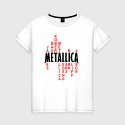 Женская футболка Metallica History