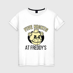 Футболка хлопковая женская Five Nights At Freddy's, цвет: белый