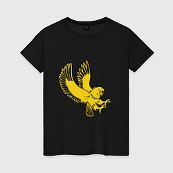Футболка хлопковая женская Eagle attak, цвет: черный