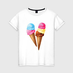 Женская футболка Мороженое