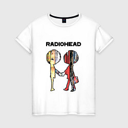 Футболка хлопковая женская Radiohead Peoples, цвет: белый