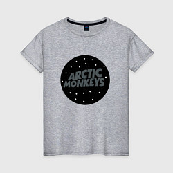 Футболка хлопковая женская Arctic Monkeys: Black, цвет: меланж
